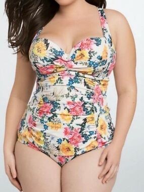 Torrid Floral One Piece Swimsuit